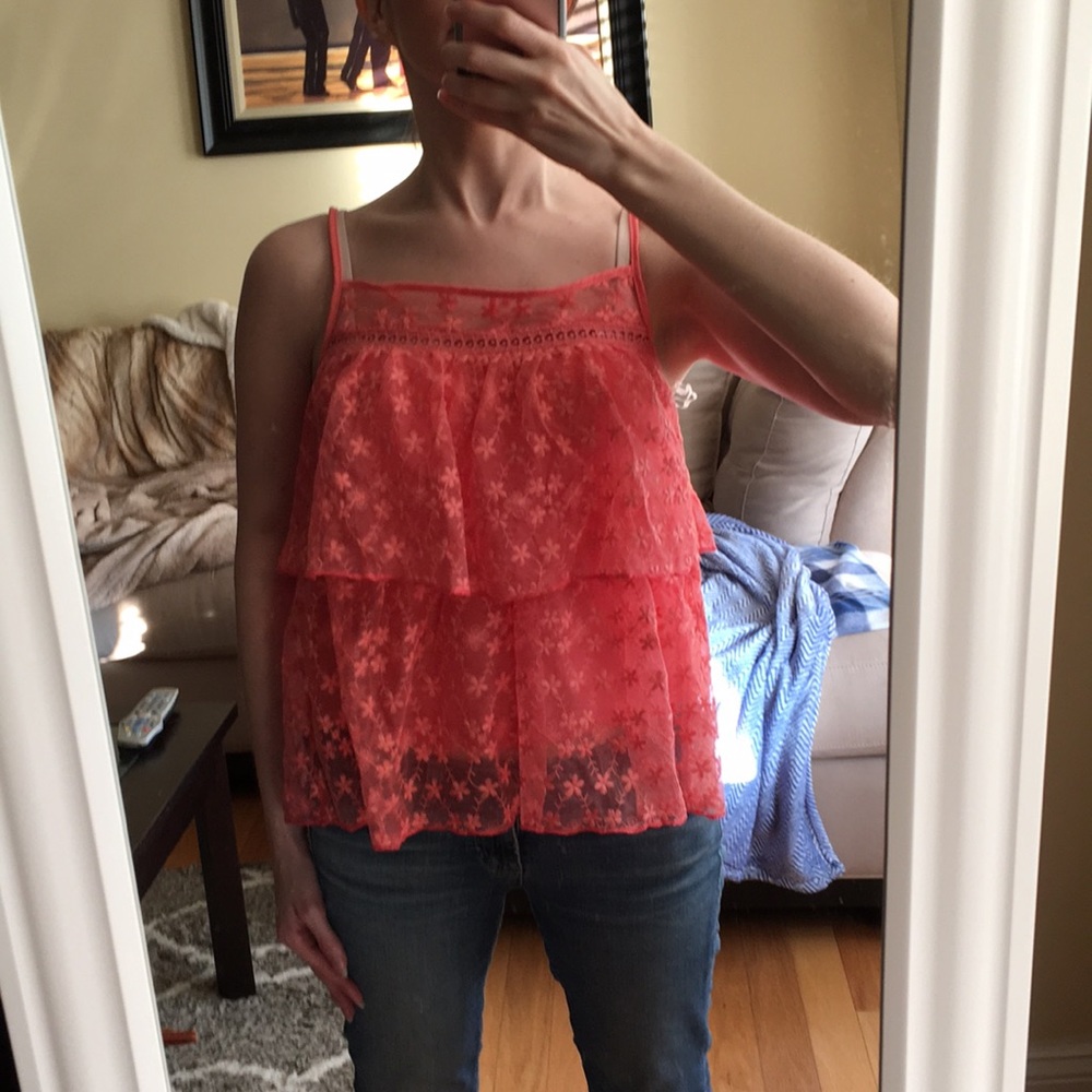 Sale! Brand new ruffled lace top - Picture 6 of 7